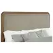 Maderia Walnut Queen Upholstered Panel Bed
