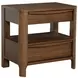 Maderia Walnut 2 Drawer Nightstand