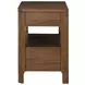 Maderia Walnut 2 Drawer Nightstand