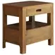 Maderia Walnut 2 Drawer Nightstand