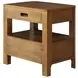 Maderia Walnut 2 Drawer Nightstand
