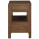 Maderia Walnut 2 Drawer Nightstand