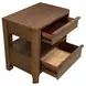 Maderia Walnut 2 Drawer Nightstand