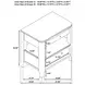 Maderia Walnut 2 Drawer Nightstand