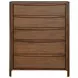 Maderia Walnut 5 Drawer Chest