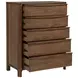 Maderia Walnut 5 Drawer Chest