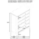 Maderia Walnut 5 Drawer Chest