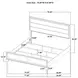 Welsley Walnut King Upholstered Panel Bed