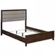 Welsley Taupe California King Upholstered Panel Bed