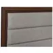 Welsley Walnut Queen Upholstered Panel Bed