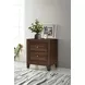 Welsley Walnut 2 Drawer Nightstand