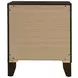 Welsley Walnut 2 Drawer Nightstand