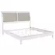 Bexhill White King Upholstered Panel Bed