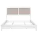 Bexhill White King Upholstered Panel Bed