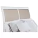 Bexhill White King Upholstered Panel Bed