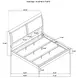 Bexhill White King Upholstered Panel Bed