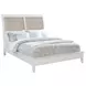 Bexhill White Queen Upholstered Panel Bed