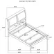Bexhill White Queen Upholstered Panel Bed