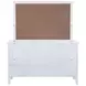 Bexhill White 10 Drawer Dresser With Mirror