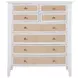 Bexhill White 8 Drawer Chest