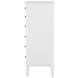 Bexhill White 8 Drawer Chest