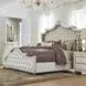 Antonella Ivory And Camel King Upholstered Panel Bed