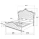 Antonella Ivory And Camel King Upholstered Panel Bed