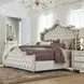 Antonella Ivory And Camel Queen Upholstered Panel Bed