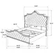 Antonella Ivory And Camel Queen Upholstered Panel Bed