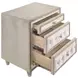 Antonella Ivory And Camel Nightstand