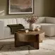 Bingham Antiqued Brass Aluminum Coffee Table