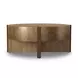 Bingham Antiqued Brass Aluminum Coffee Table