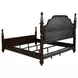 Andover Dark Oak King Poster Bed