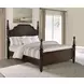 Andover Dark Oak California King Poster Bed