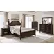 Andover Dark Oak California King Poster Bed