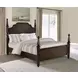Andover Dark Oak Queen Poster Bed