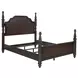 Andover Dark Oak Queen Poster Bed