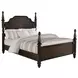 Andover Dark Oak Queen Poster Bed