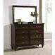 Andover Dark Oak 8 Drawer Dresser With Mirror