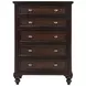 Andover Dark Oak 5 Drawer Chest