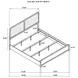 Cavelle Black King Upholstered Panel Bed