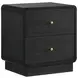 Cavelle Black 2 Drawer Nightstand