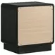 Cavelle Black 2 Drawer Nightstand