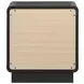Cavelle Black 2 Drawer Nightstand