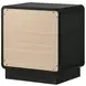 Cavelle Black 2 Drawer Nightstand