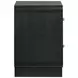 Cavelle Black 2 Drawer Nightstand