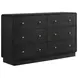 Cavelle Black 6 Drawer Dresser