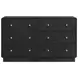 Cavelle Black 6 Drawer Dresser