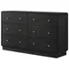 Cavelle Black 6 Drawer Dresser