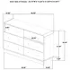 Cavelle Black 6 Drawer Dresser